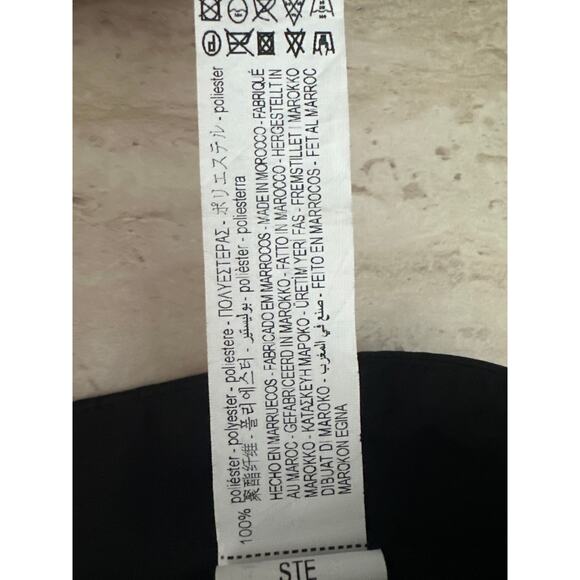 Zara Super Wide Leg pants Black Glam, Goth, Minimalist,  modern SzXS - Picture 12 of 12